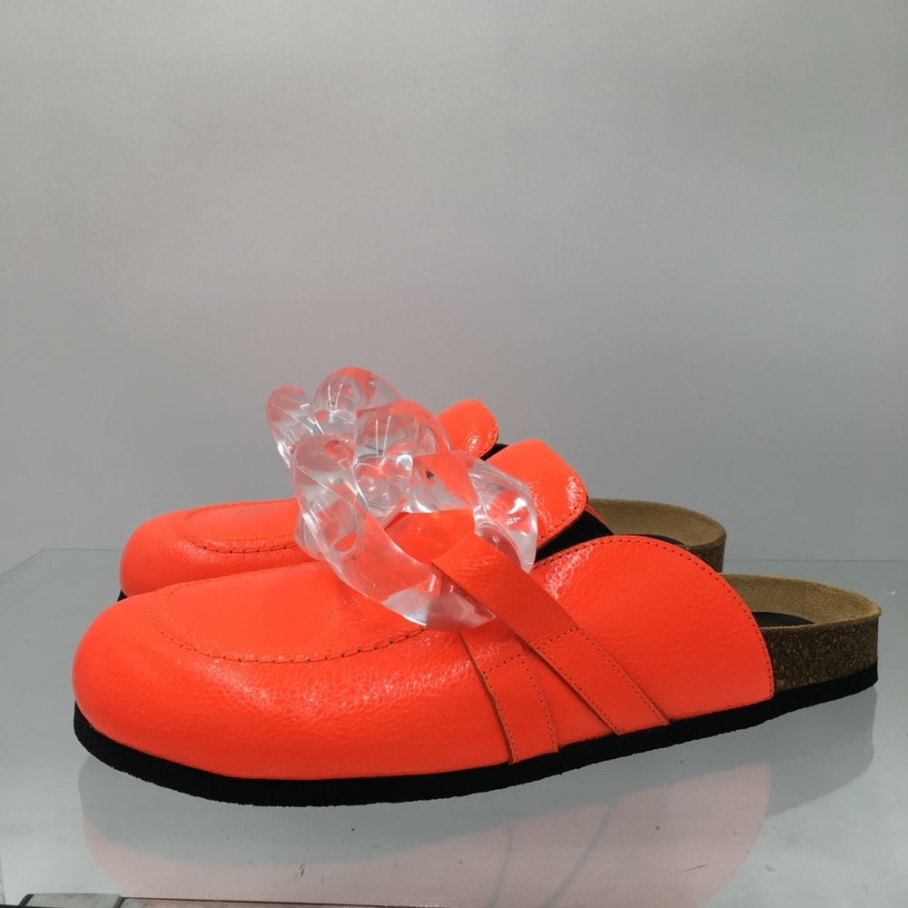 JW Anderson - GOMMA- Orange / Chain Transparent Loafer Men’s Size EU 43 US 10 - Picture 10 of 16